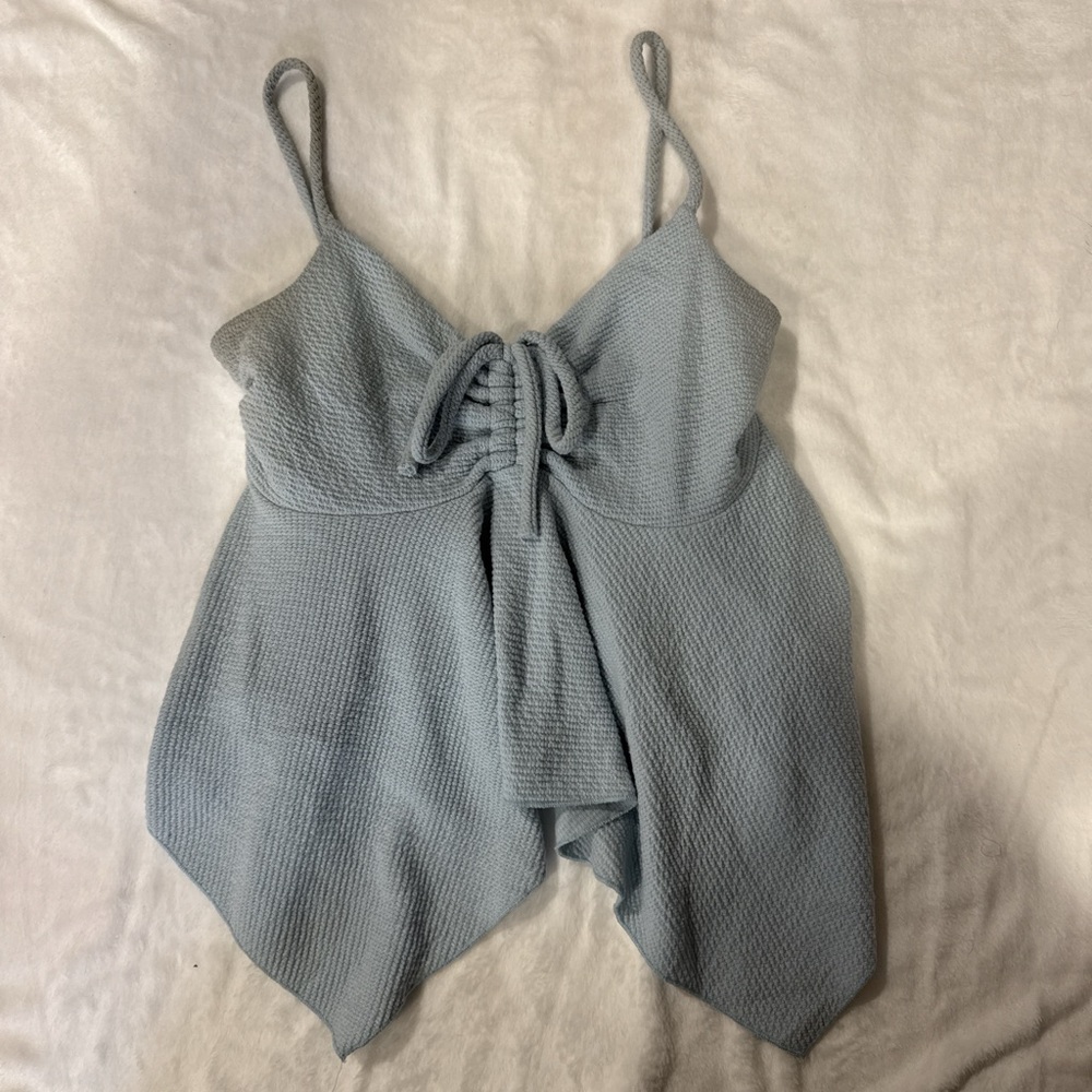 Elegant Blue Women’s Top